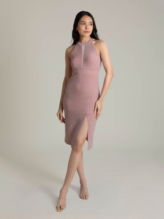 Rose Quartz Shimmer Dress