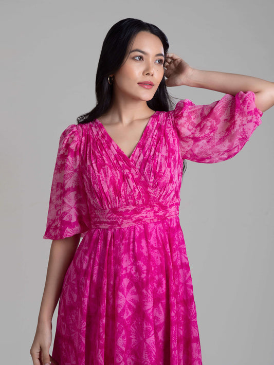 Think Pink Flare Dress
