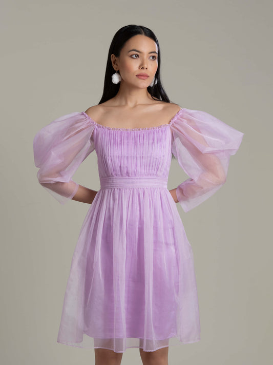 Lilac Pixie Organza Dress