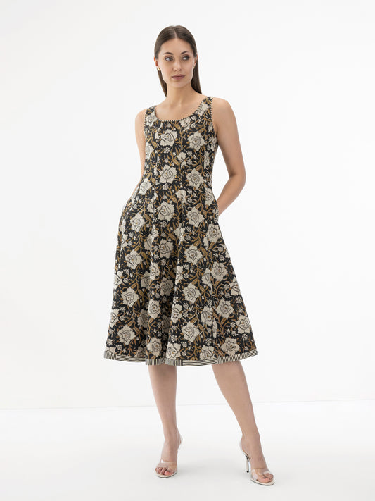 Ayana Cotton Flare Dress