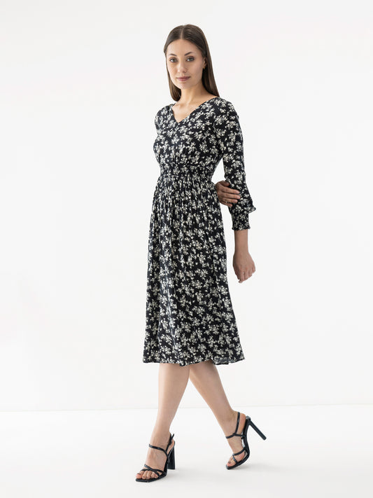 Aria Floral Midi Dress