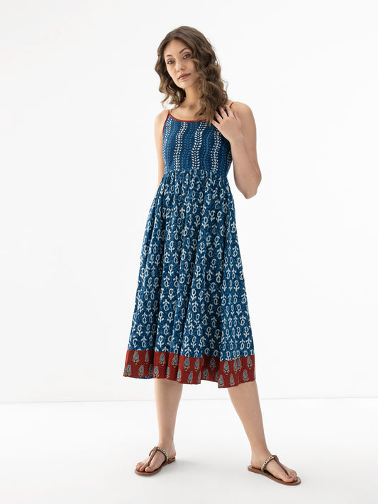 Eila Block Printed Dress