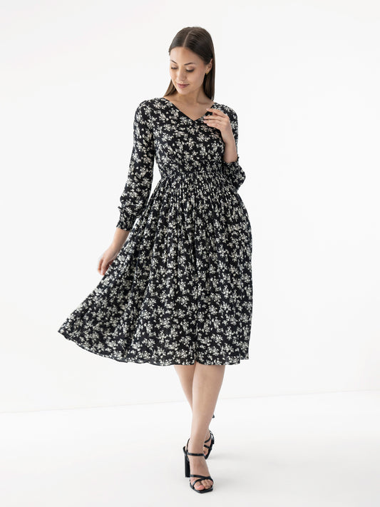 Aria Floral Midi Dress