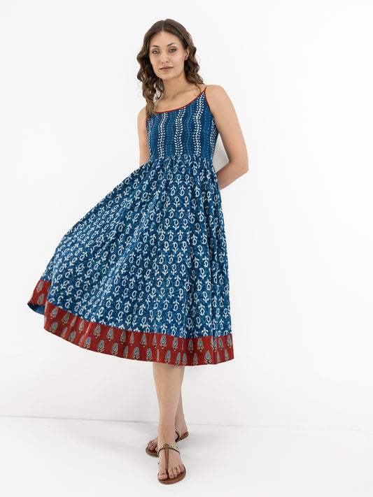 Eila Block Printed Dress